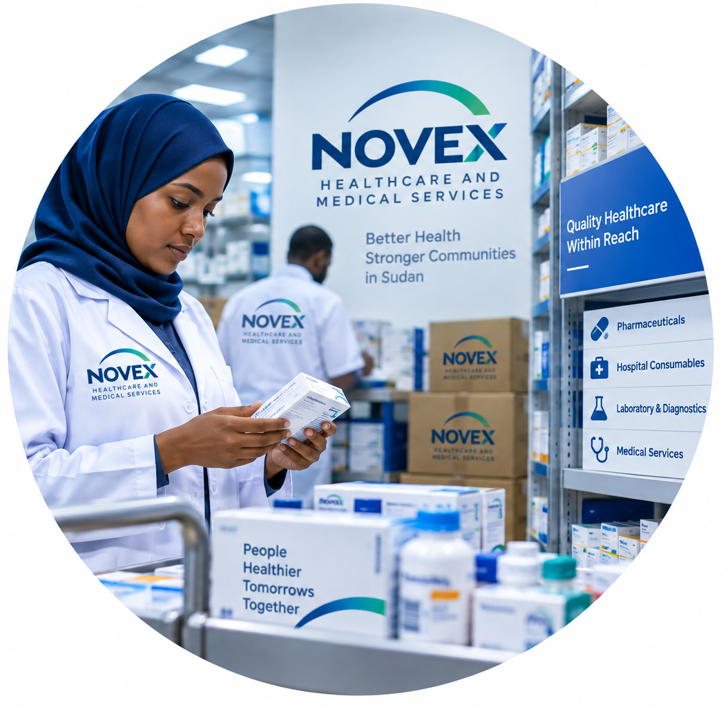 Novex Healthcare and Medical Services supporting pharmaceutical and medical supply solutions in Sudan